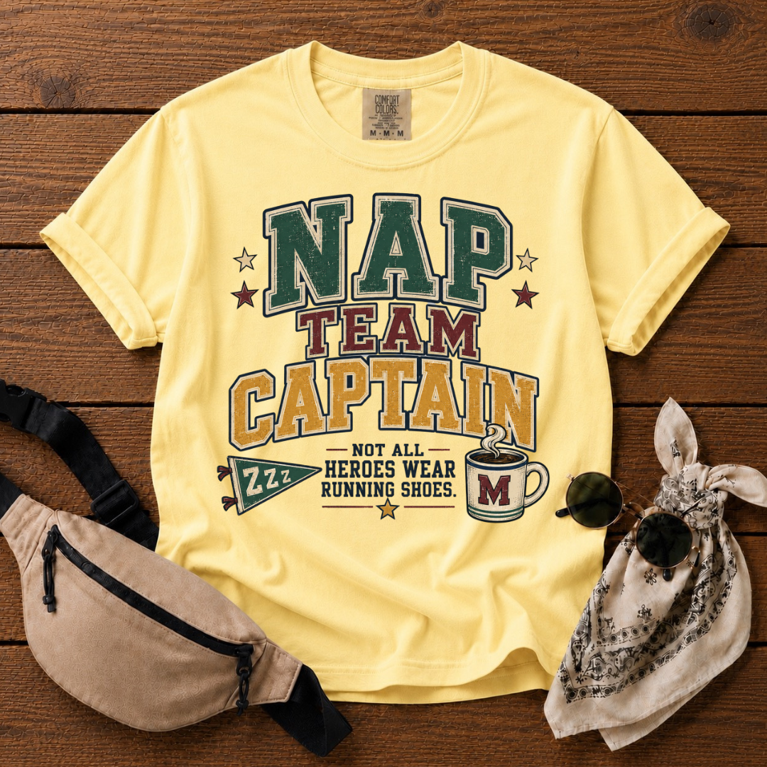 Nap Team Captain Mom T-Shirt