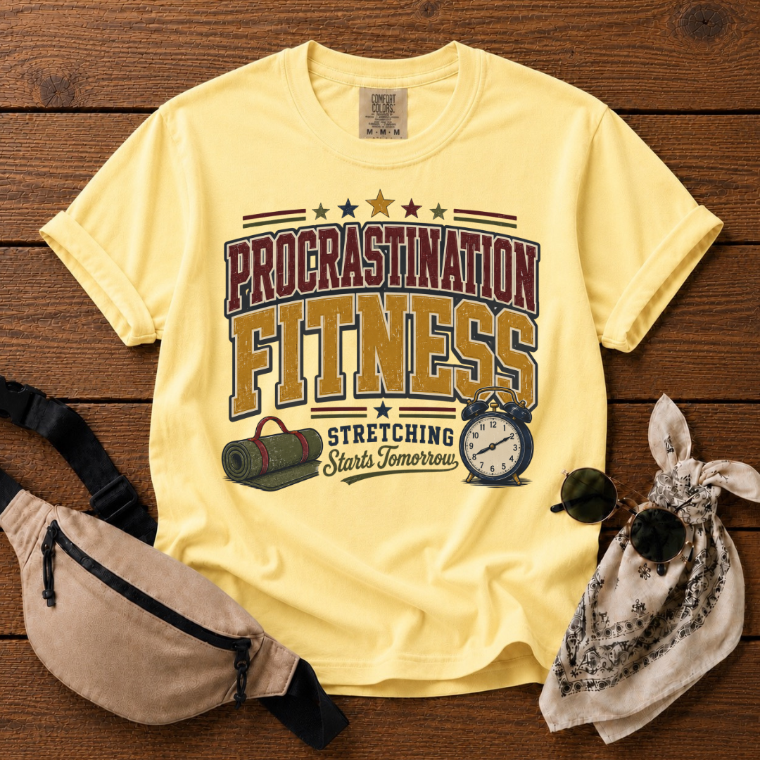 Procrastinate Fitness Mom T-Shirt