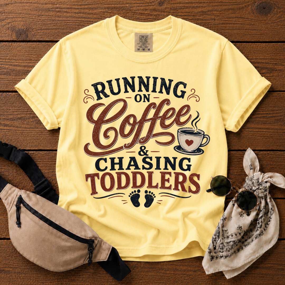 Chasing Toddlers Mom T-Shirt