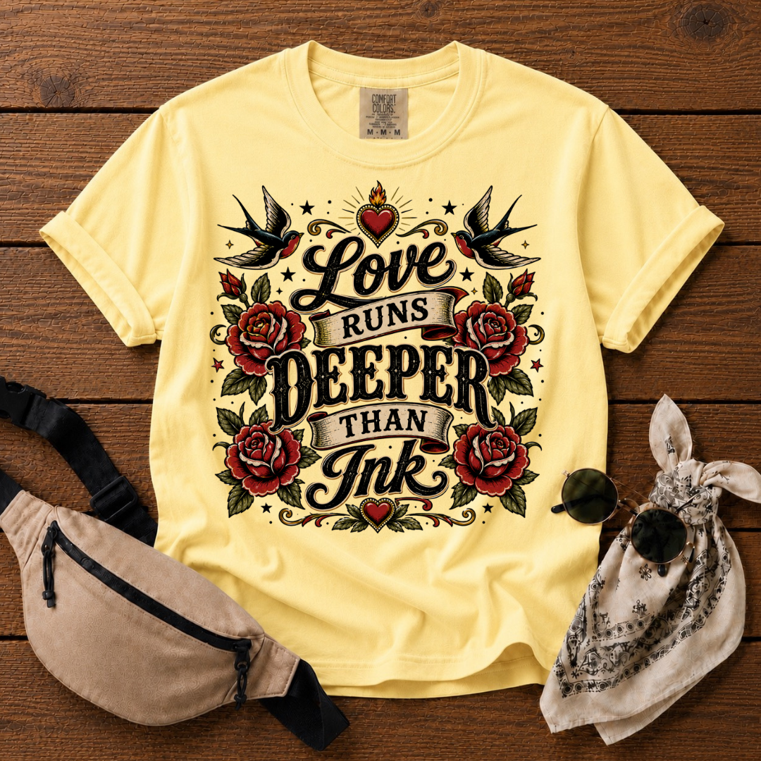 Love Runs Deeper Than Ink T-Shirt