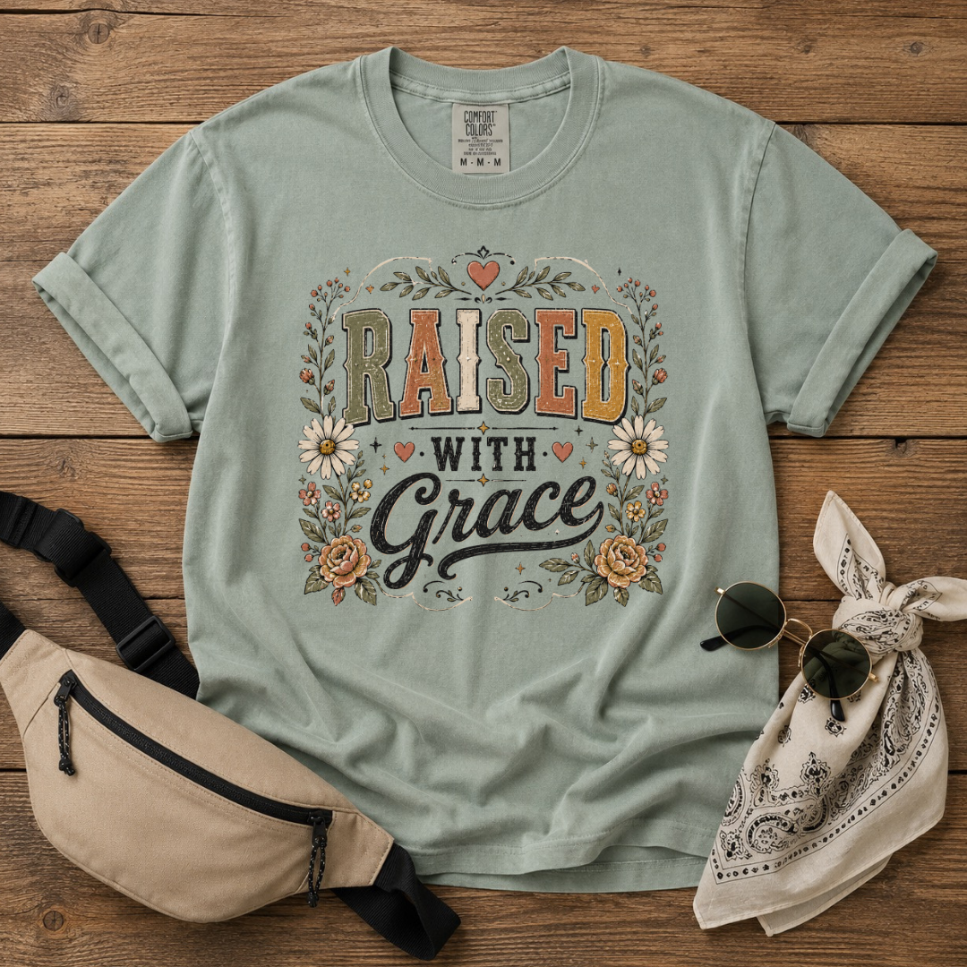 Raised With Grace Mama T-Shirt
