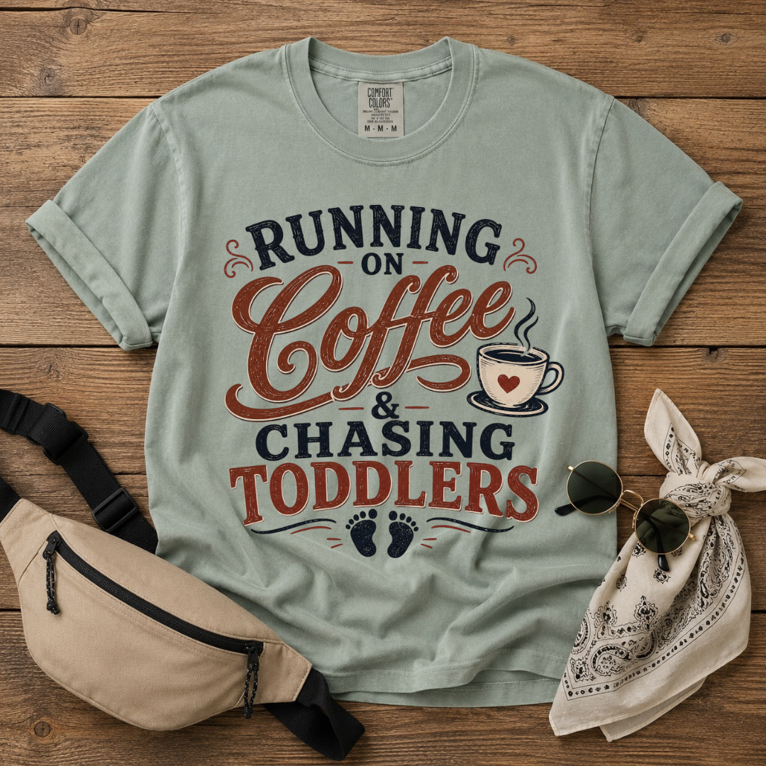 Chasing Toddlers Mom T-Shirt