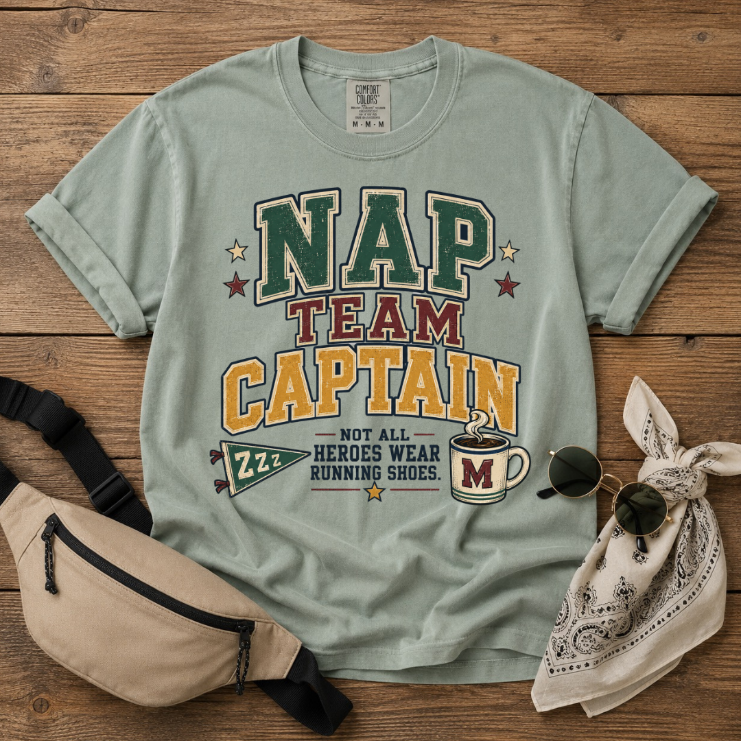 Nap Team Captain Mom T-Shirt