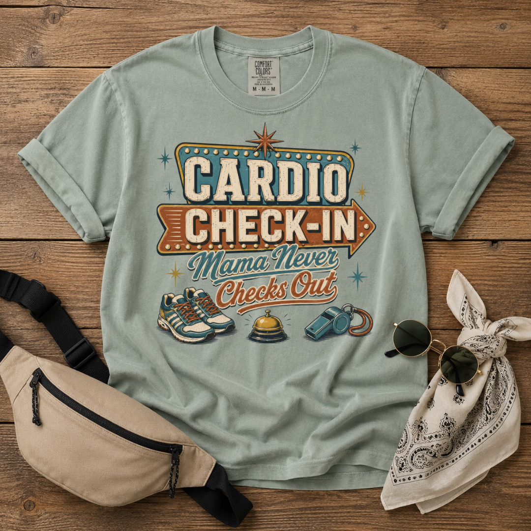 Cardio Check-in Mom T-Shirt
