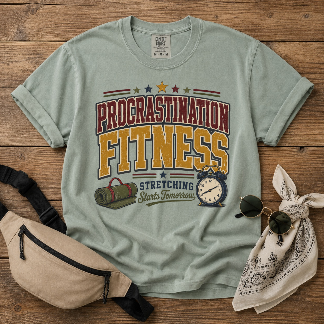 Procrastinate Fitness Mom T-Shirt