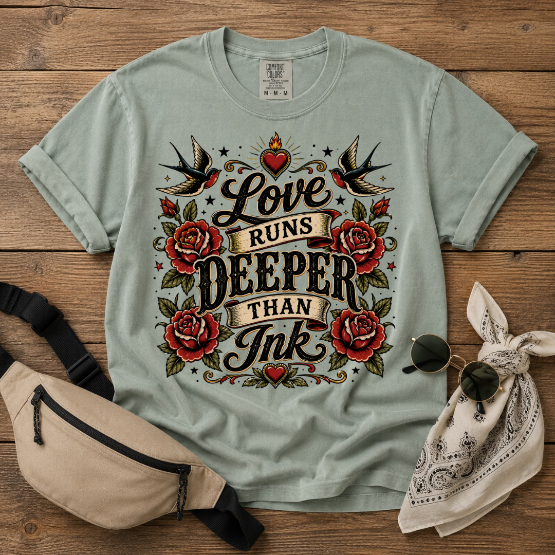 Love Runs Deeper Than Ink T-Shirt