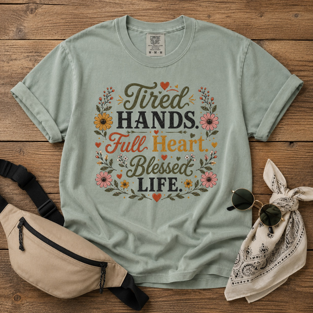 Tired But Blessed Mama Is T-Shirt