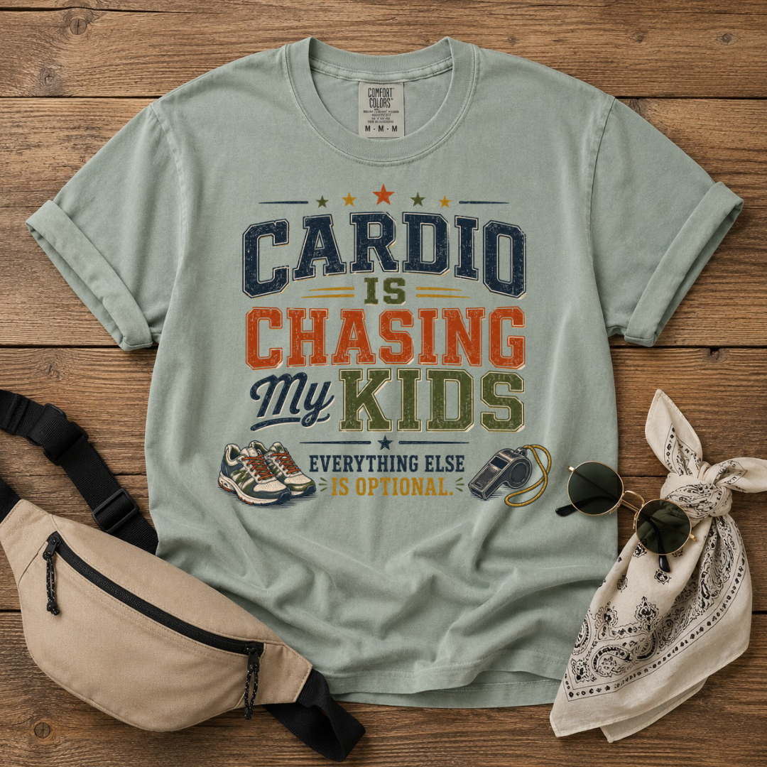 Cardio Is Chasing My Kids Mom T-Shirt