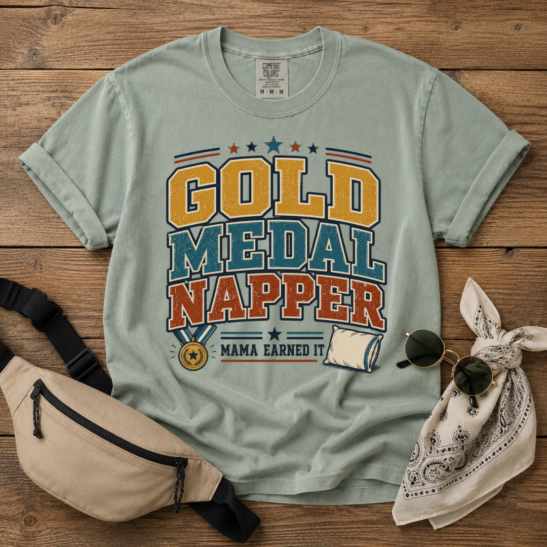 Gold Medal Napper Mom T-Shirt