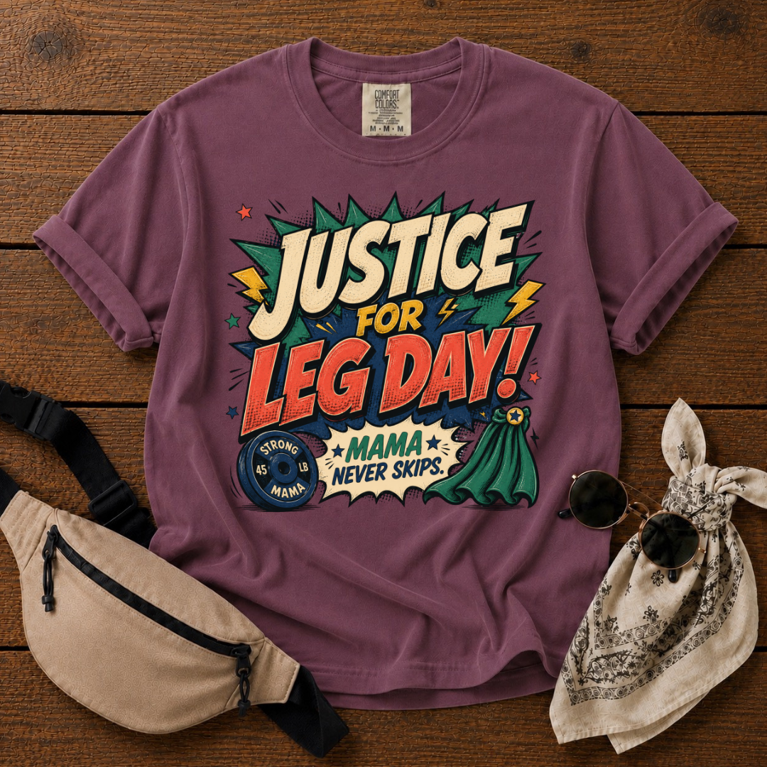 Justice For Leg Day Mom T-Shirt