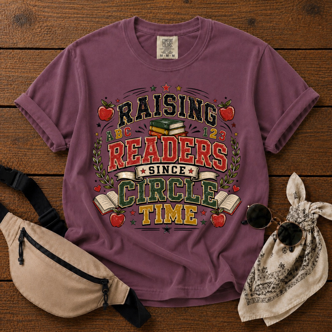 Raising Readers Teacher Mama T-Shirt