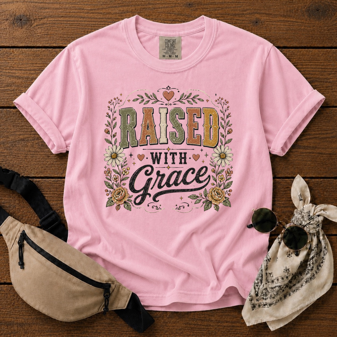 Raised With Grace Mama T-Shirt