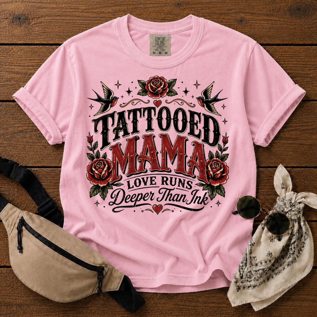 Love Tattooed Mama T-Shirt