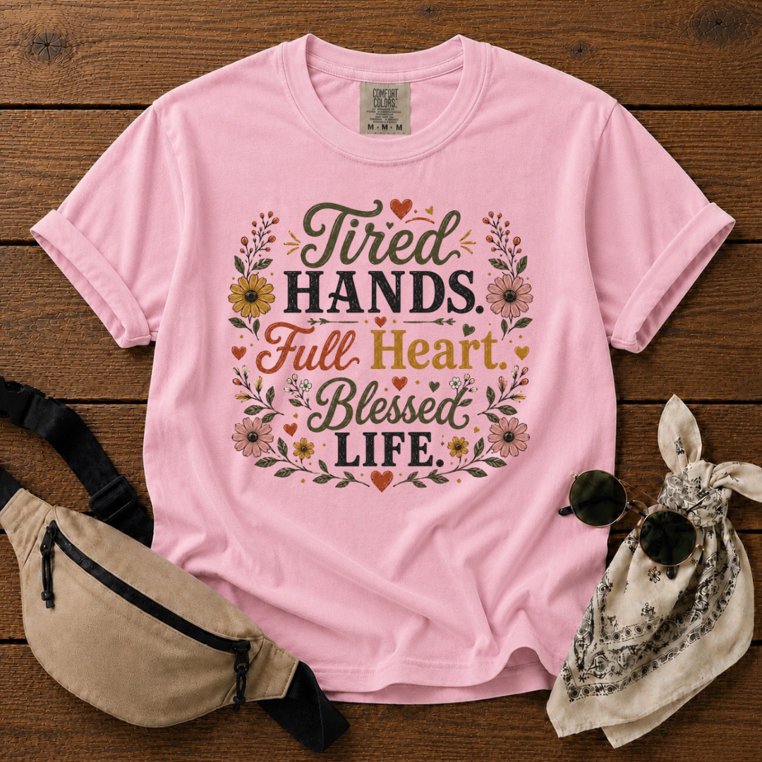 Tired But Blessed Mama Is T-Shirt