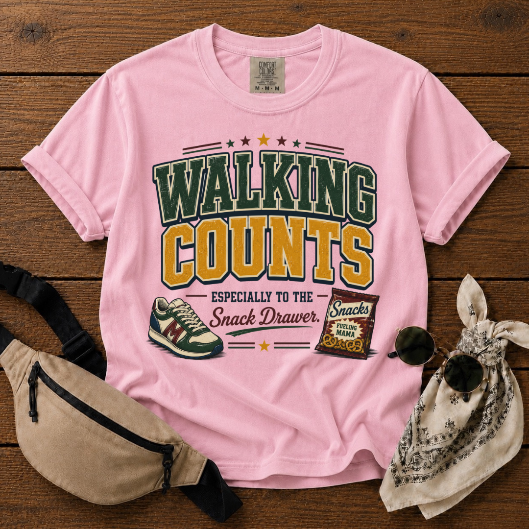 Walking Counts Mom T-Shirt