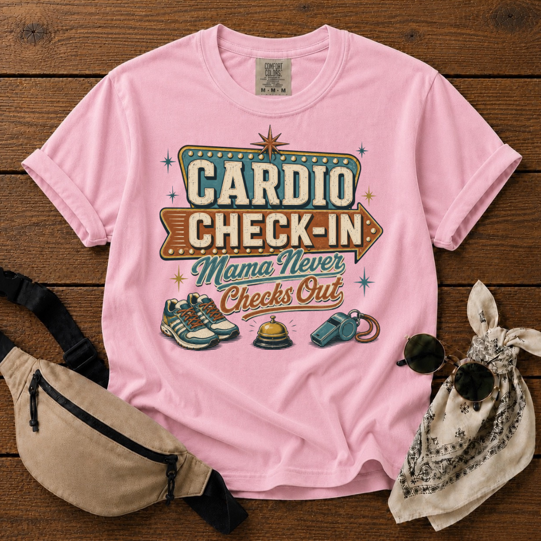 Cardio Check-in Mom T-Shirt