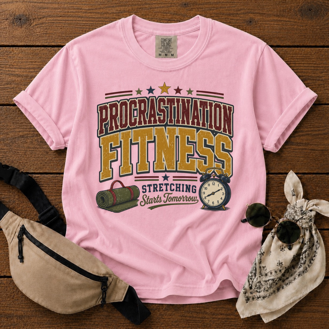 Procrastinate Fitness Mom T-Shirt