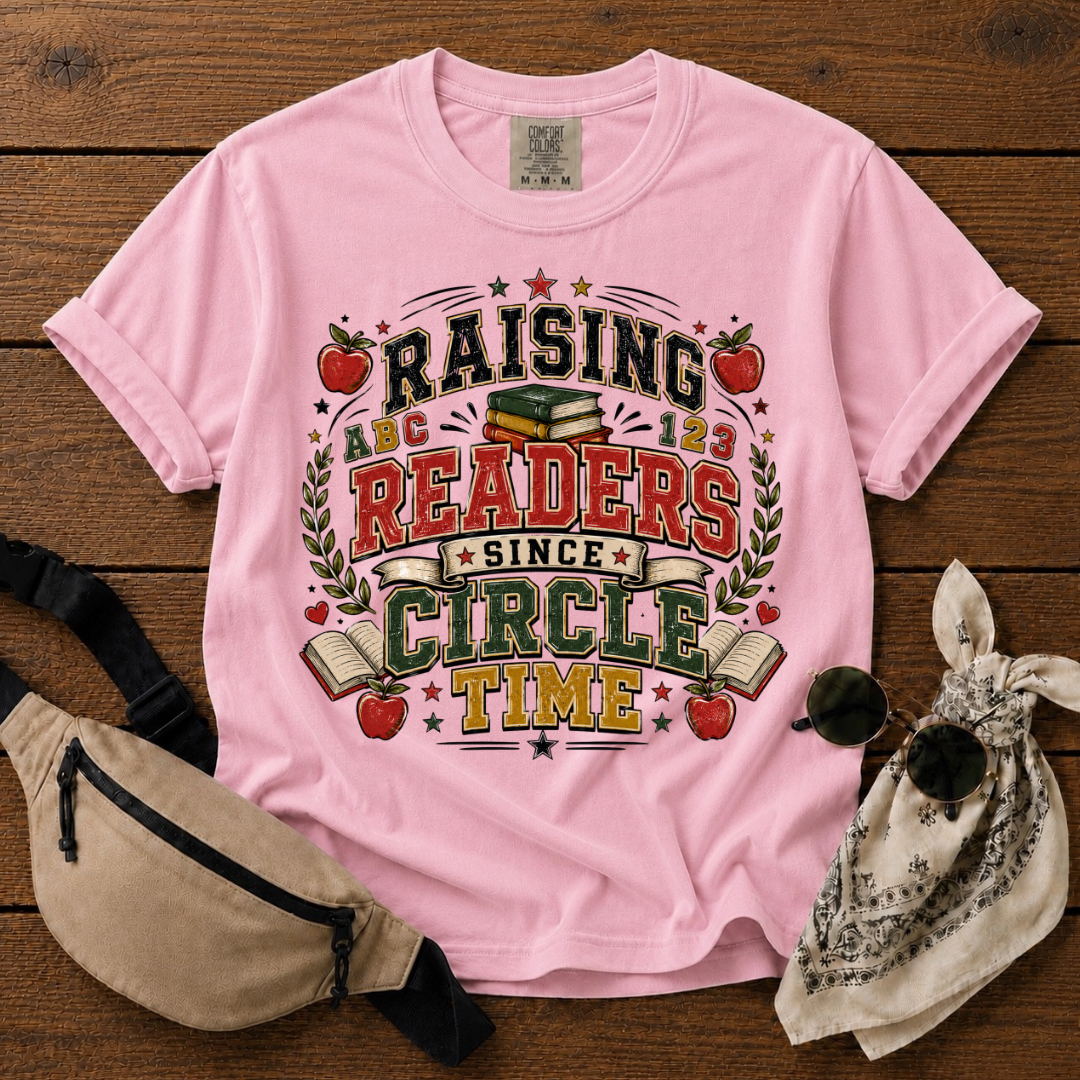 Raising Readers Teacher Mama T-Shirt