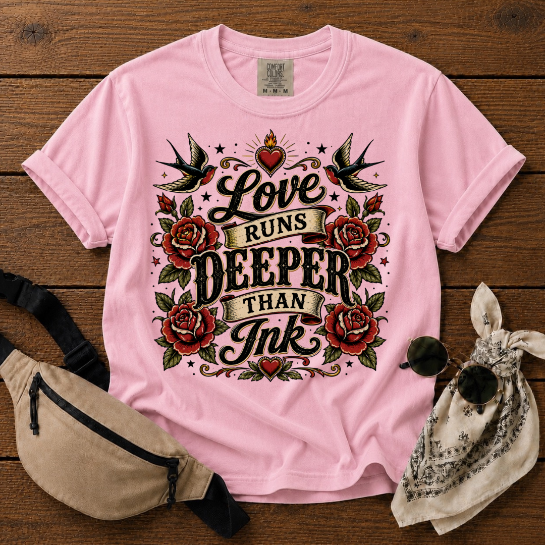 Love Runs Deeper Than Ink T-Shirt