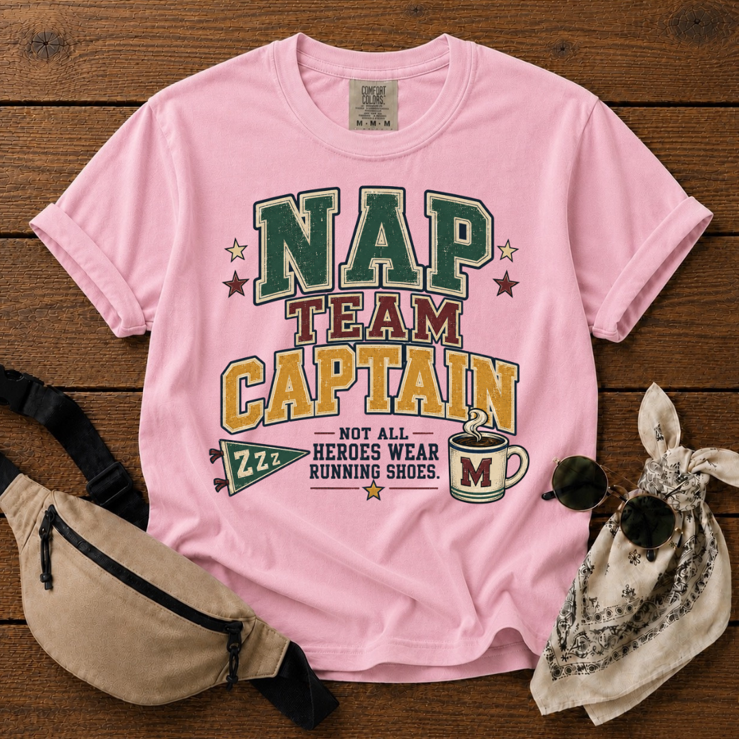 Nap Team Captain Mom T-Shirt