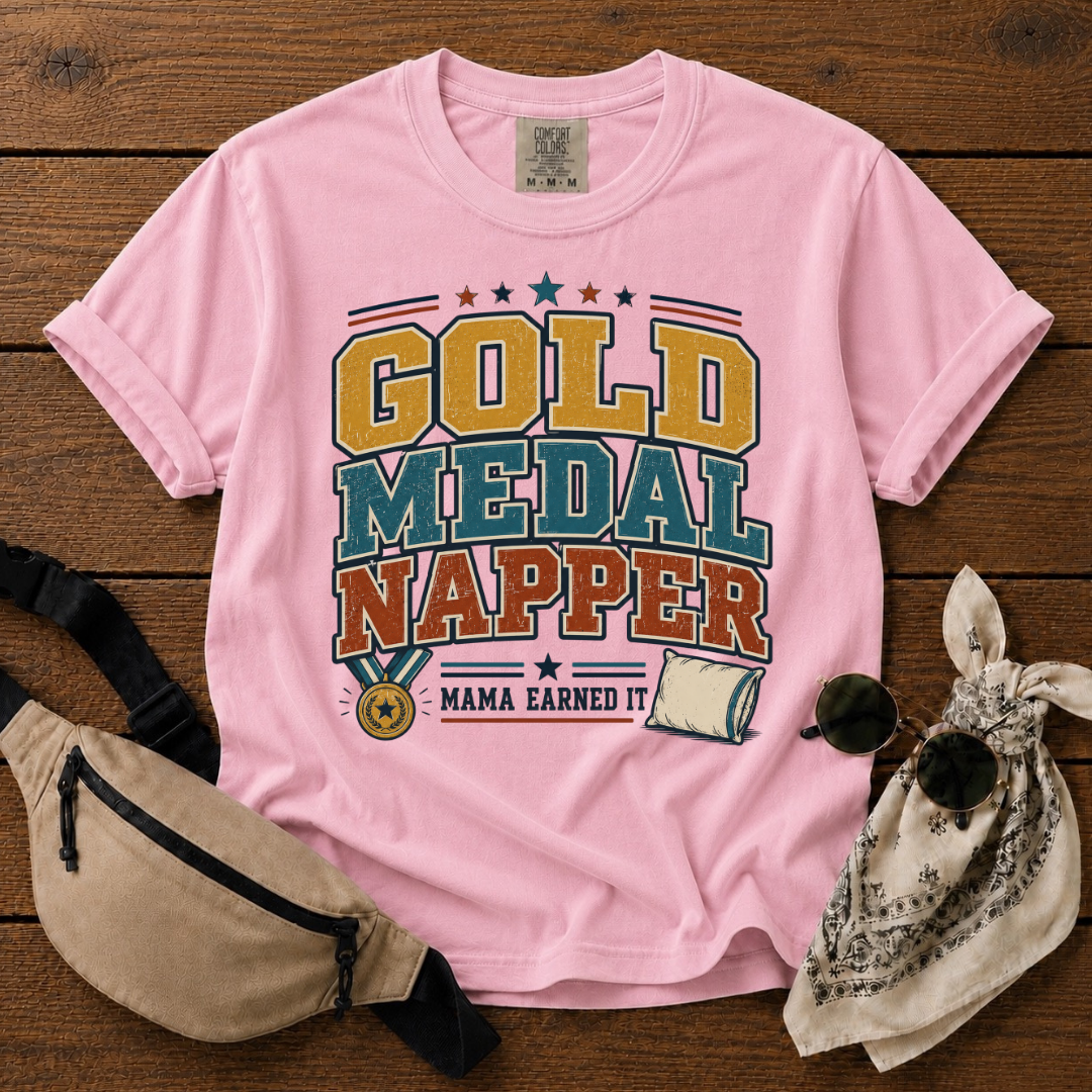Gold Medal Napper Mom T-Shirt