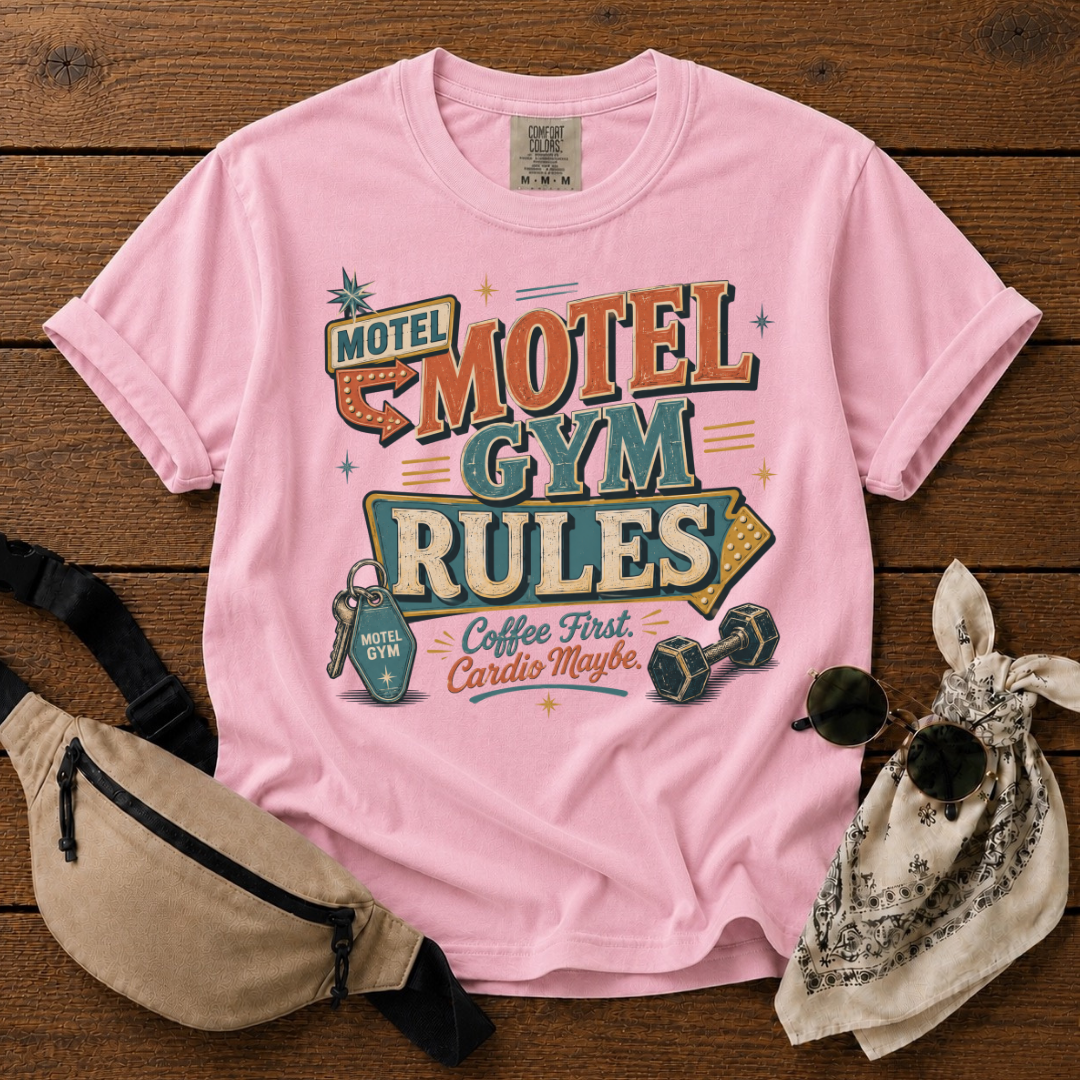 Motel Gym Rules Mama T-Shirt