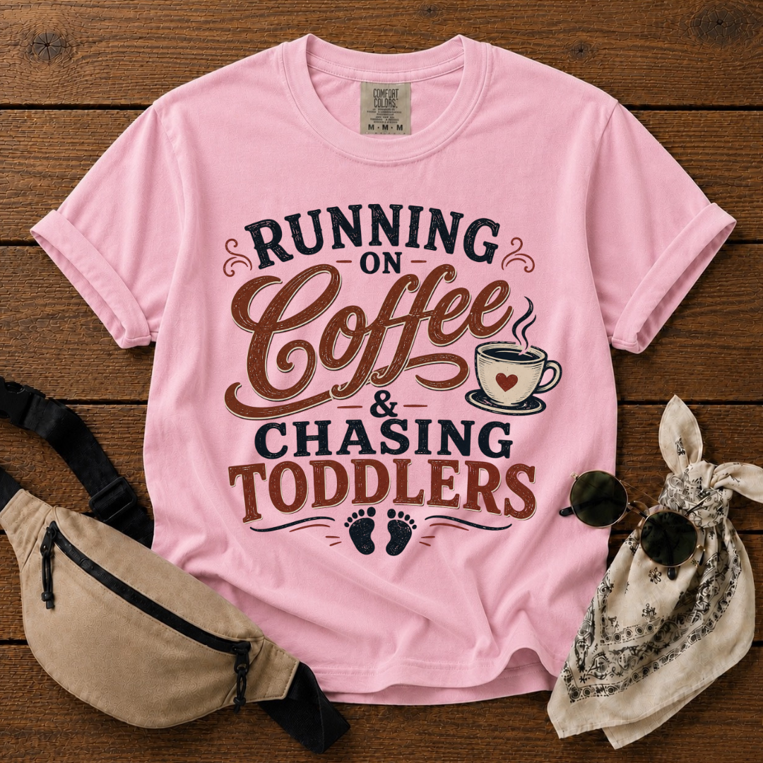Chasing Toddlers Mom T-Shirt