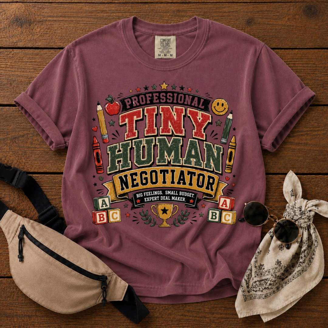 Tiny Human Negotiator Mom T-Shirt