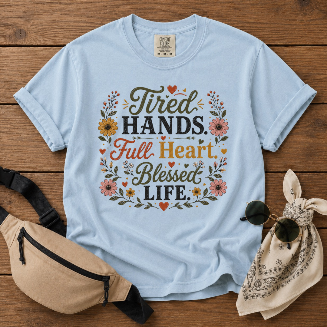 Tired But Blessed Mama Is T-Shirt