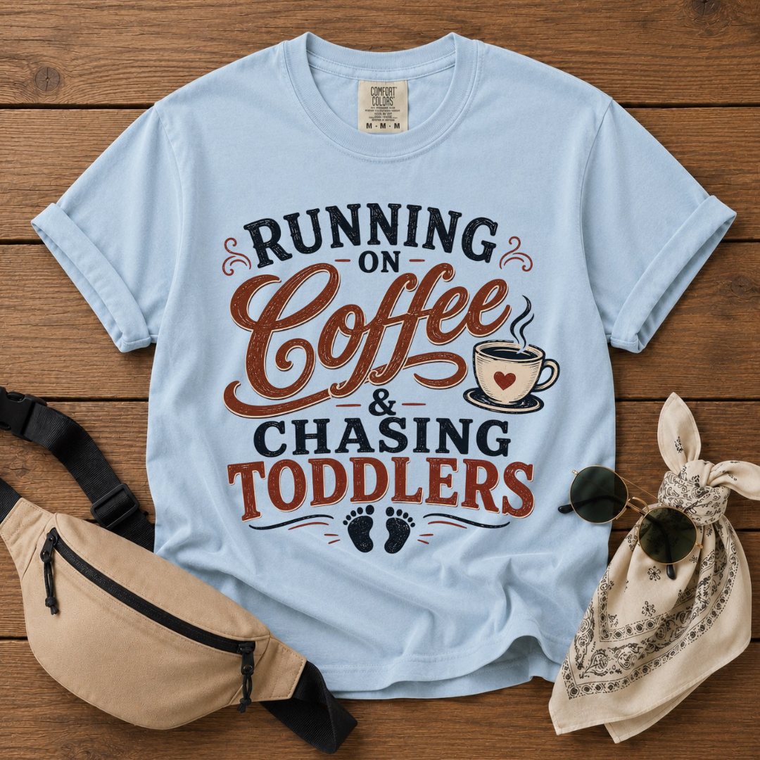 Chasing Toddlers Mom T-Shirt