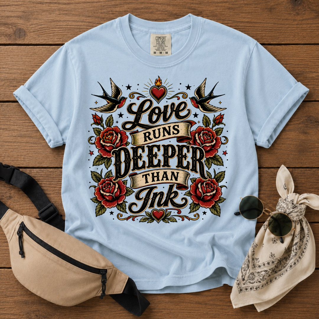 Love Runs Deeper Than Ink T-Shirt