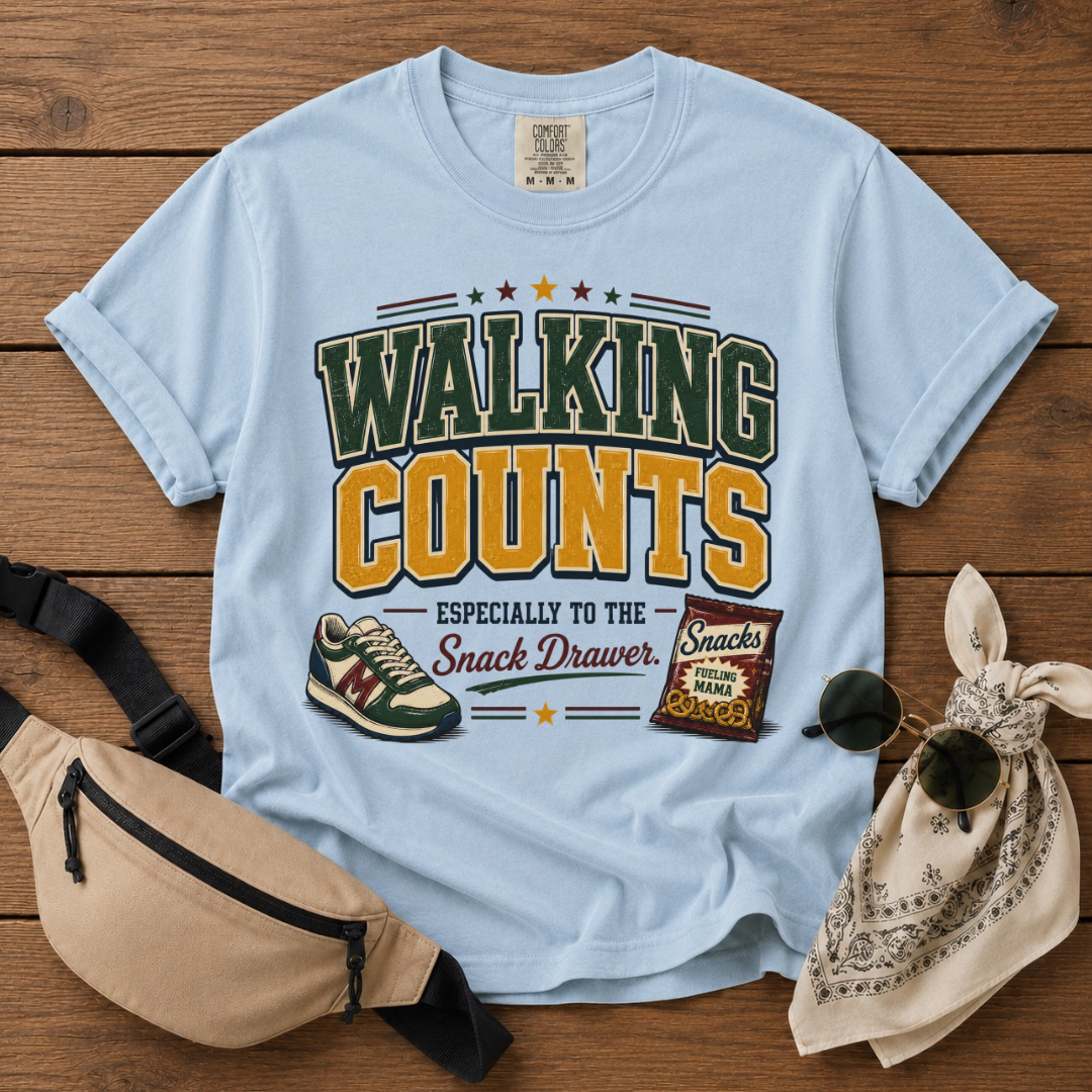 Walking Counts Mom T-Shirt
