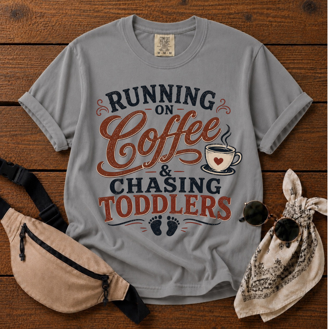 Chasing Toddlers Mom T-Shirt