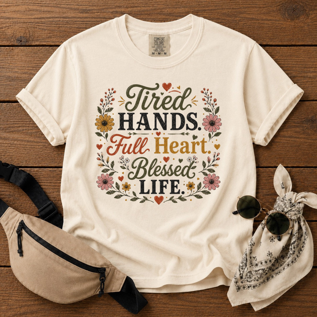 Tired But Blessed Mama Is T-Shirt