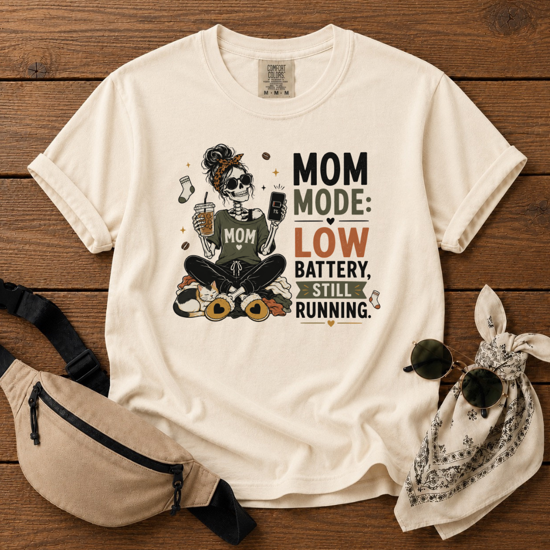 Mom Battery Low T-Shirt
