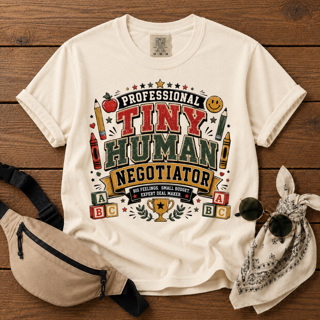 Tiny Human Negotiator Mom T-Shirt