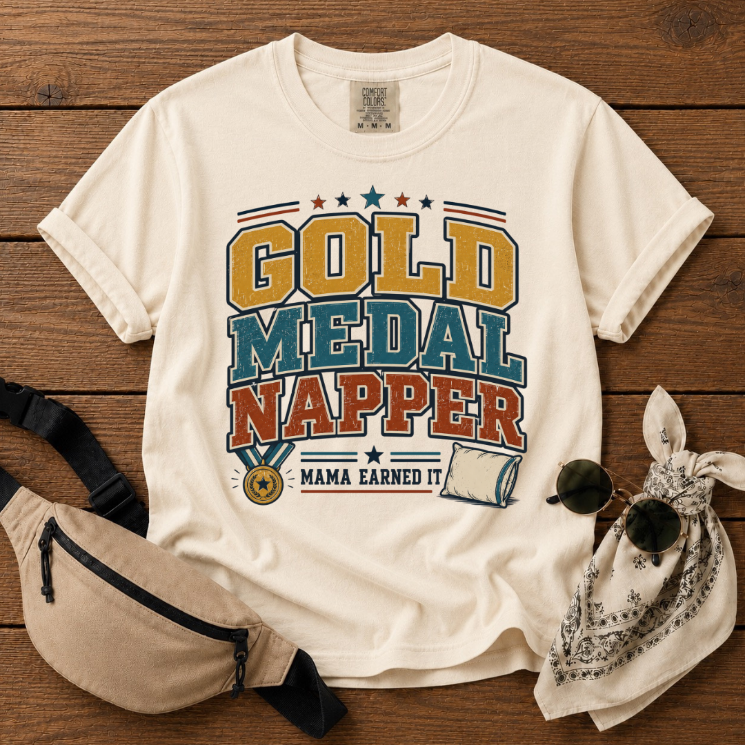 Gold Medal Napper Mom T-Shirt