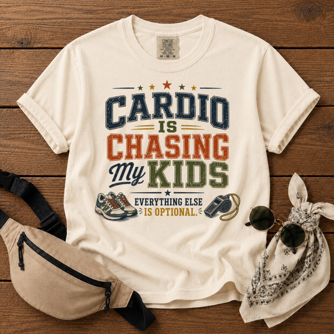 Cardio Is Chasing My Kids Mom T-Shirt