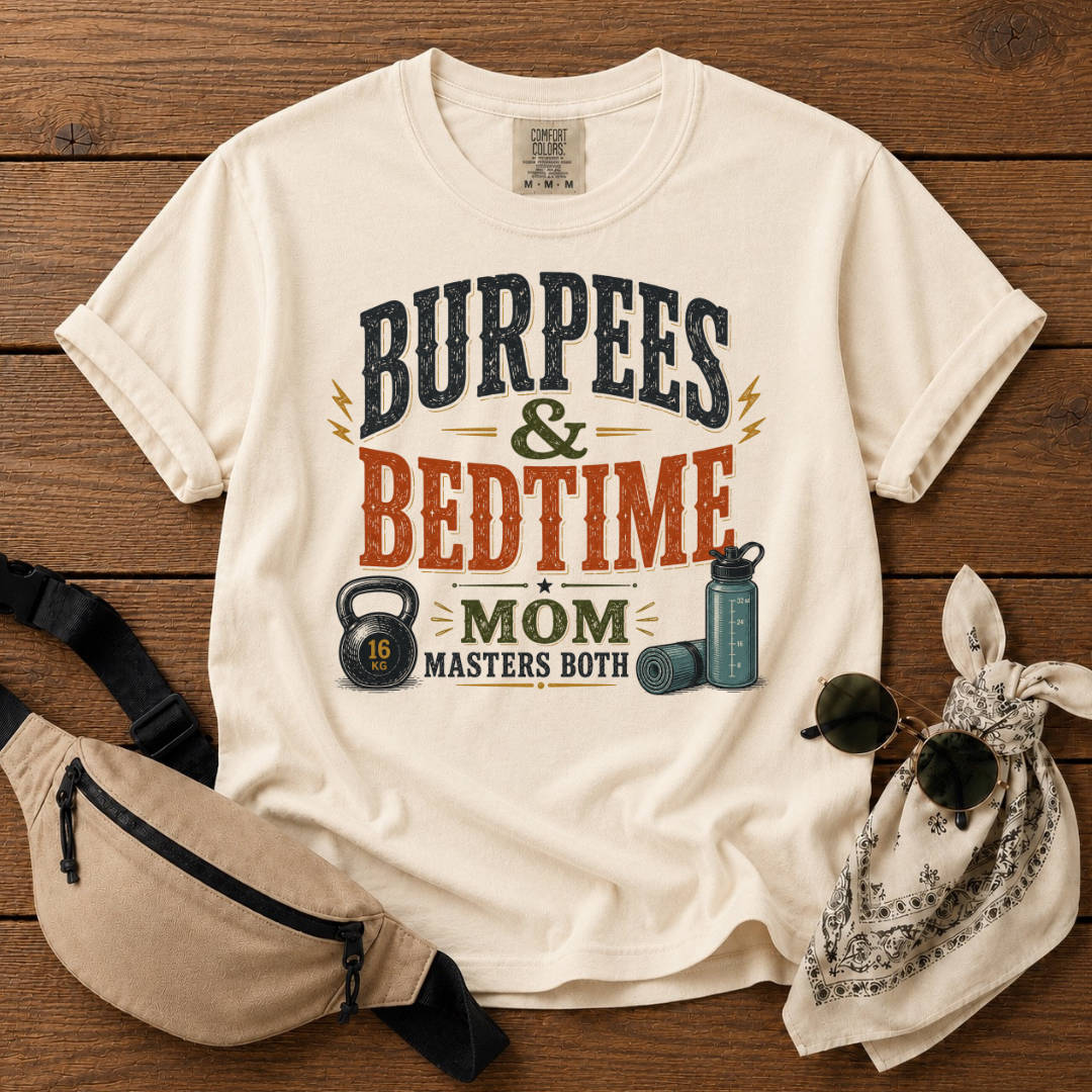 Burpees & Bedtime Mom T-Shirt