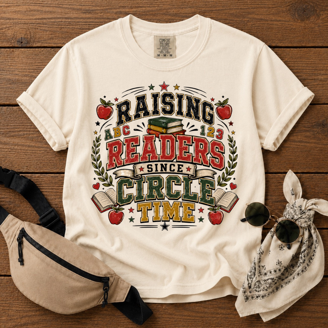 Raising Readers Teacher Mama T-Shirt
