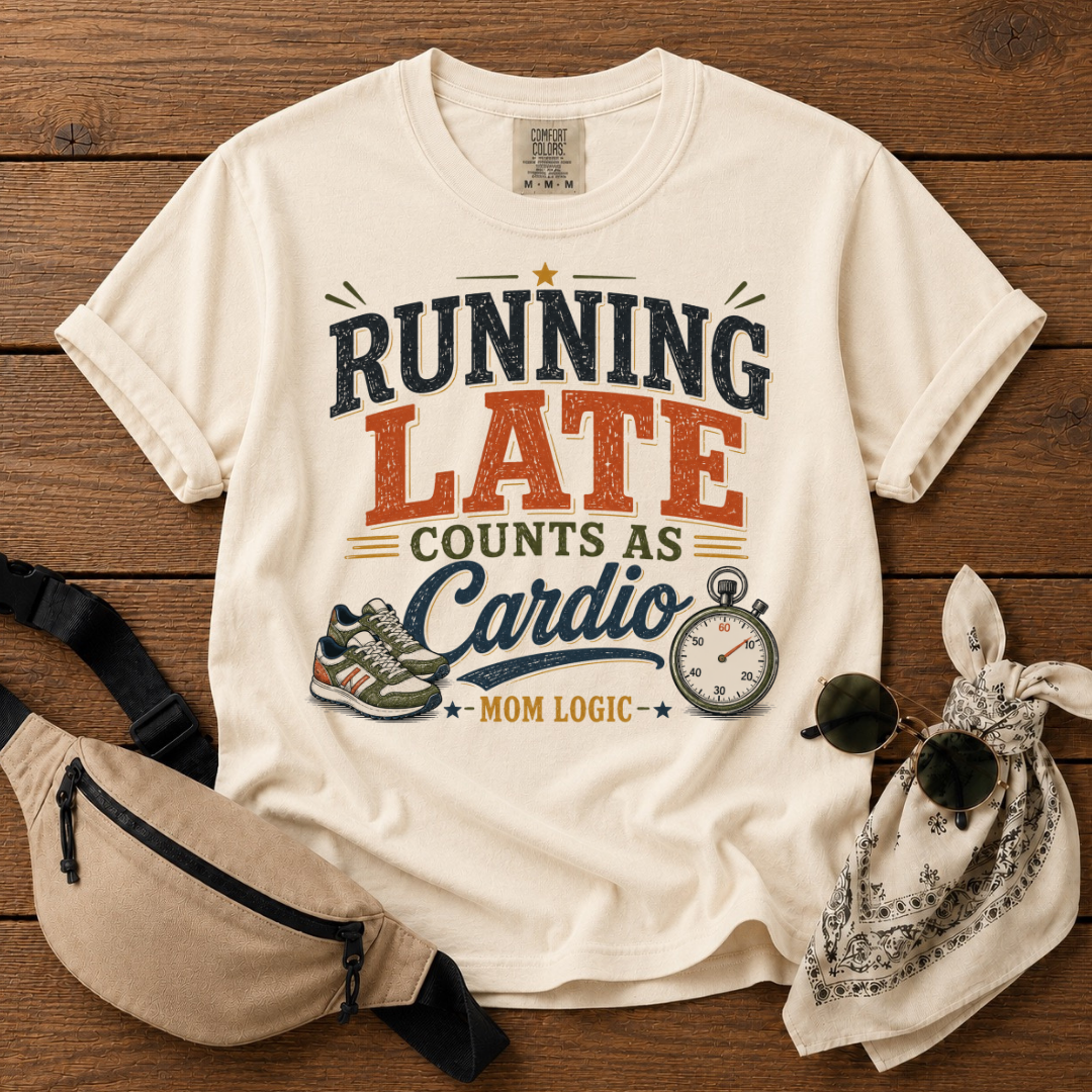 Running Late Mom Cardio T-Shirt