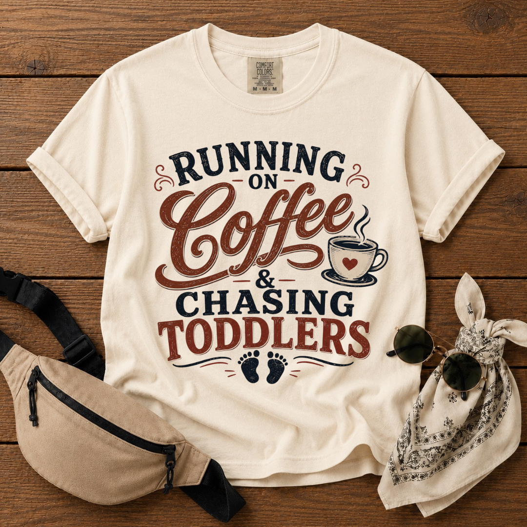 Chasing Toddlers Mom T-Shirt