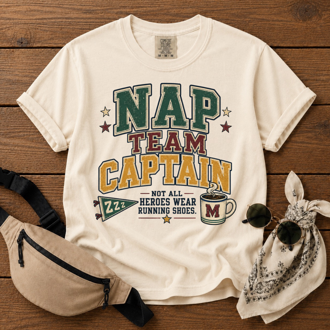 Nap Team Captain Mom T-Shirt