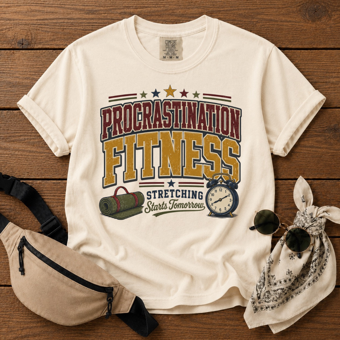 Procrastinate Fitness Mom T-Shirt