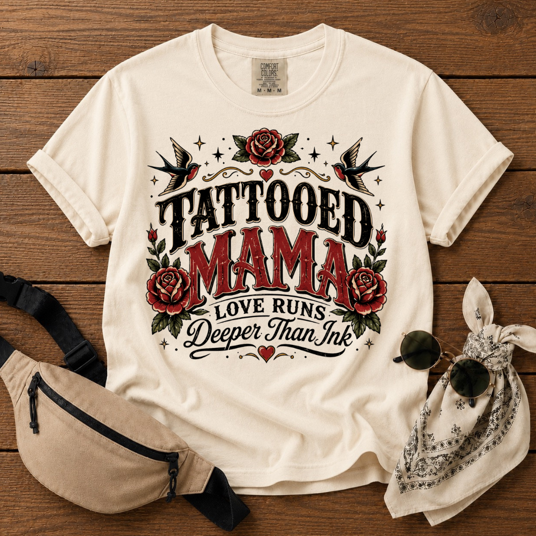 Love Tattooed Mama T-Shirt