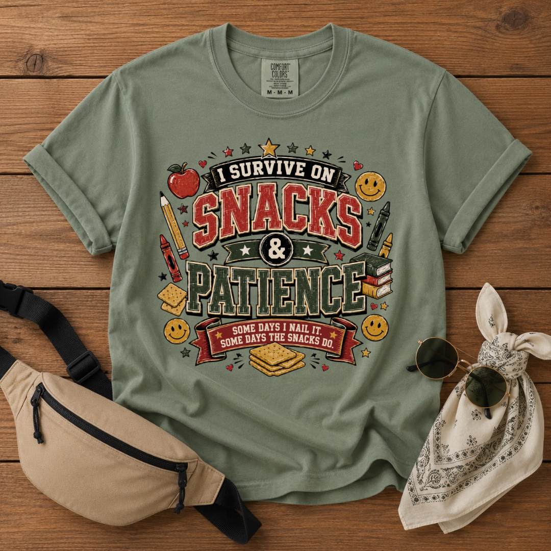 Snacks And Patience Mom T-Shirt