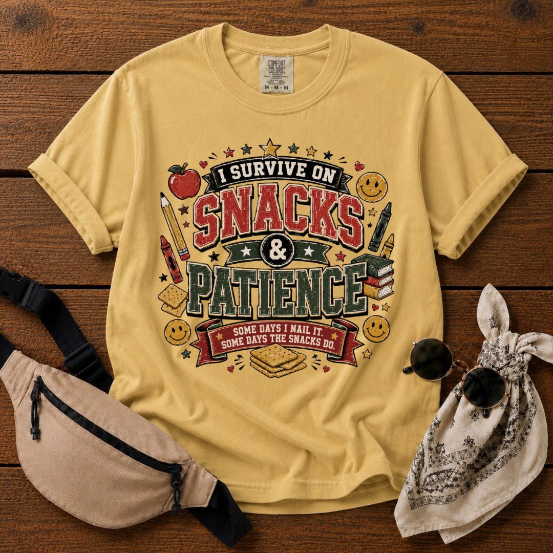 Snacks And Patience Mom T-Shirt