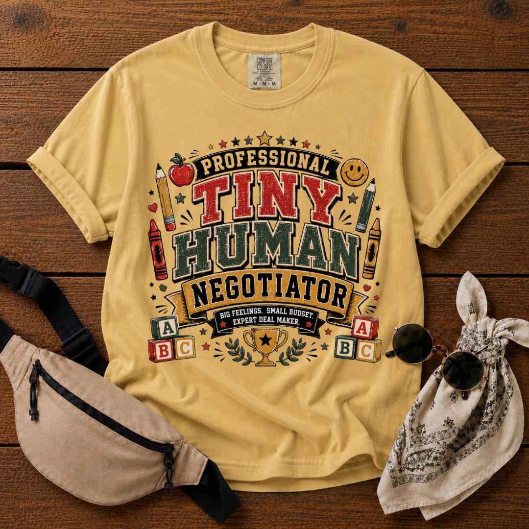 Tiny Human Negotiator Mom T-Shirt