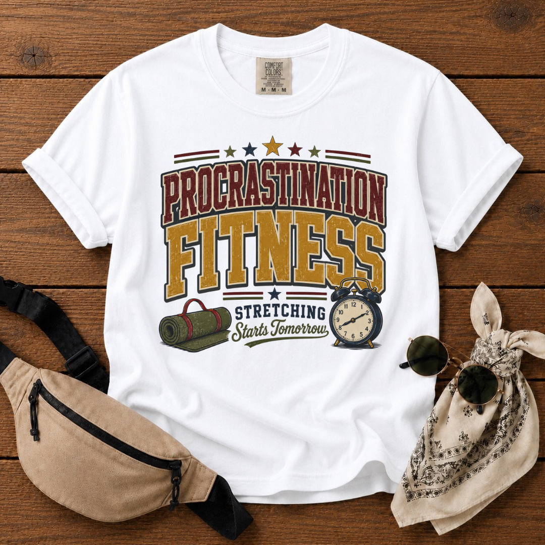 Procrastinate Fitness Mom T-Shirt