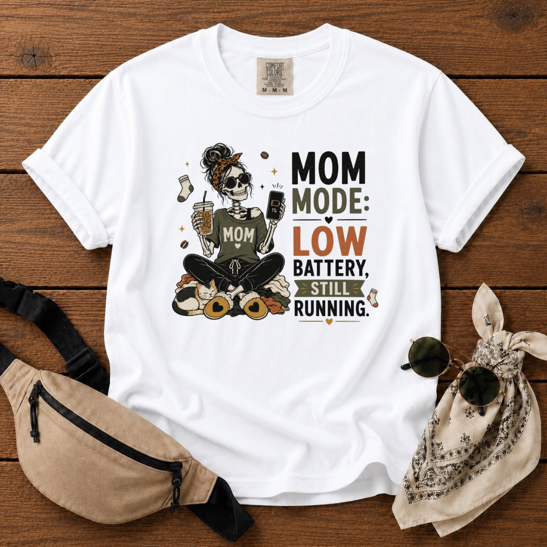 Mom Battery Low T-Shirt